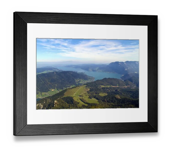 Framed Print : Austria, View from the Schafberg, Austria, Europe