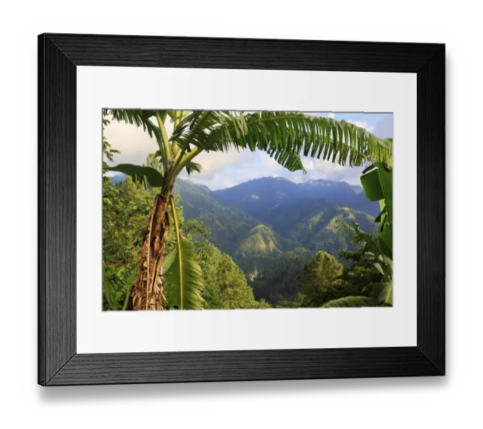 Framed Print : The Blue Mountains in Jamaica, Caribbean Framed Print : The Blue Mountains in Jamaica, Caribbean