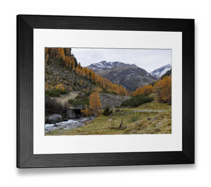 Framed Print : Wild Susasca, torrent below the Flueela Pass