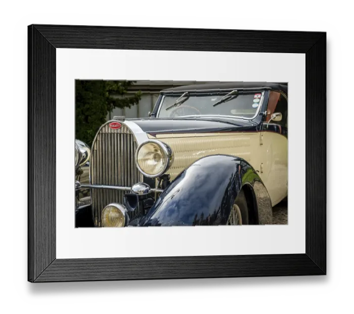 Framed Print : Lisbon, Portugal - Oct 15, 2023: Close view of original two-tone Framed Print : Lisbon, Portugal - Oct 15, 2023: Close view of original two-tone