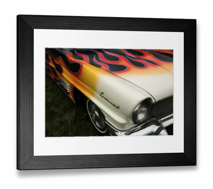 Framed Print : American classic car, Lincoln Continental