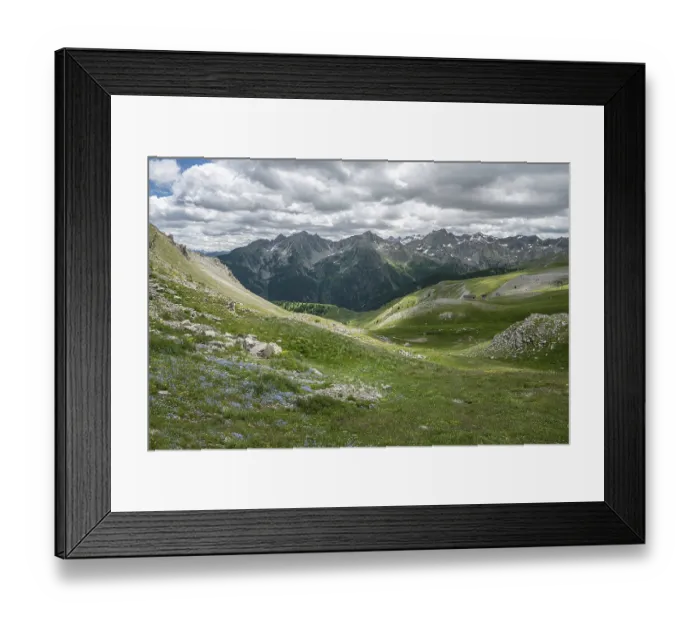Framed Print : Mountain landscape, italy Framed Print : Mountain landscape, italy