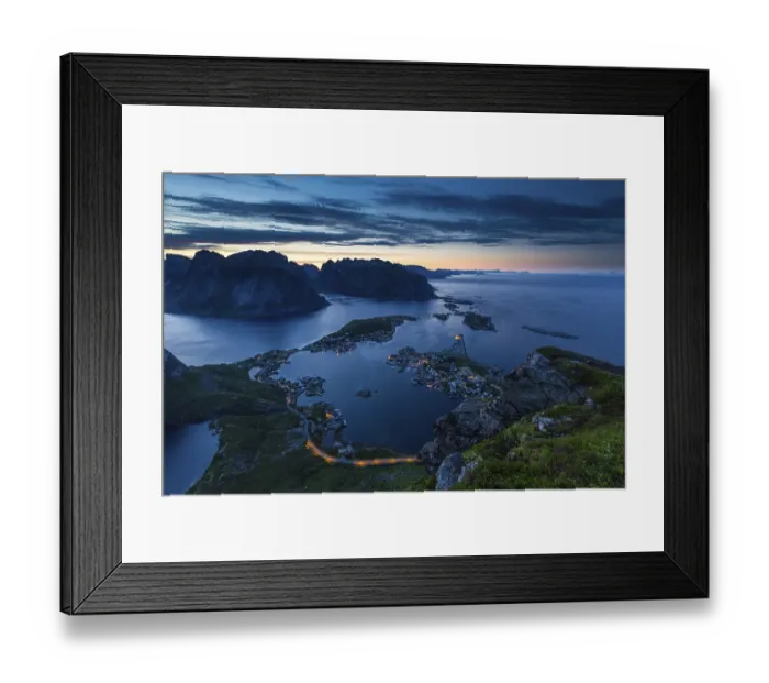 Framed Print : View from Reinebringen, Reinebriggen