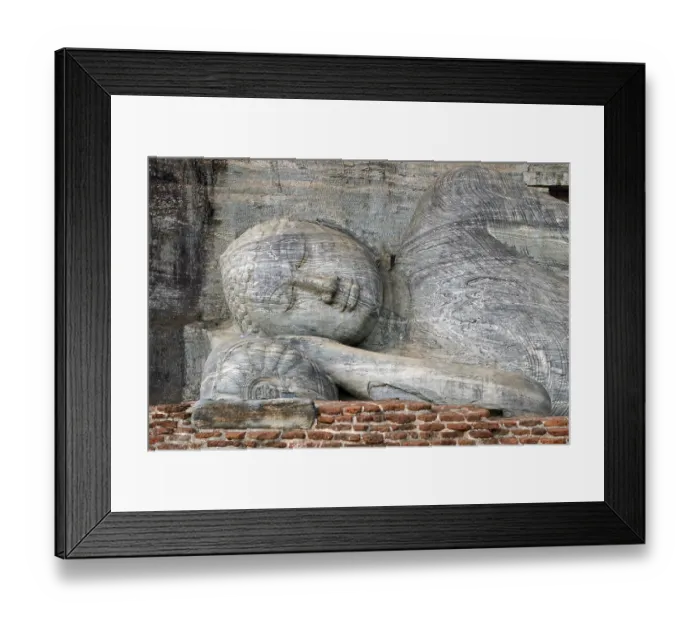 Framed Print : Recline statue of Buddha, World Heritage site