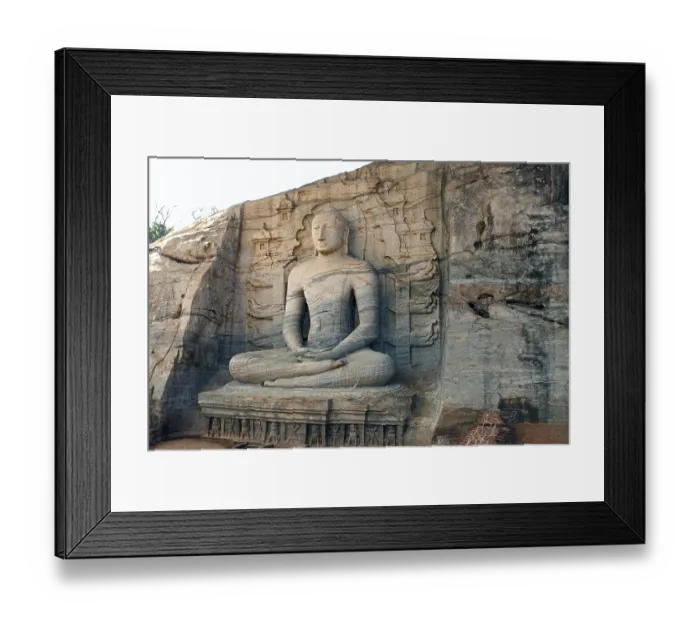 Framed Print : Statue of Buddha in meditation posture Framed Print : Statue of Buddha in meditation posture