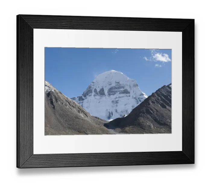 Framed Print : Tibetan Buddhism, snow-capped sacred Mount Kailash
