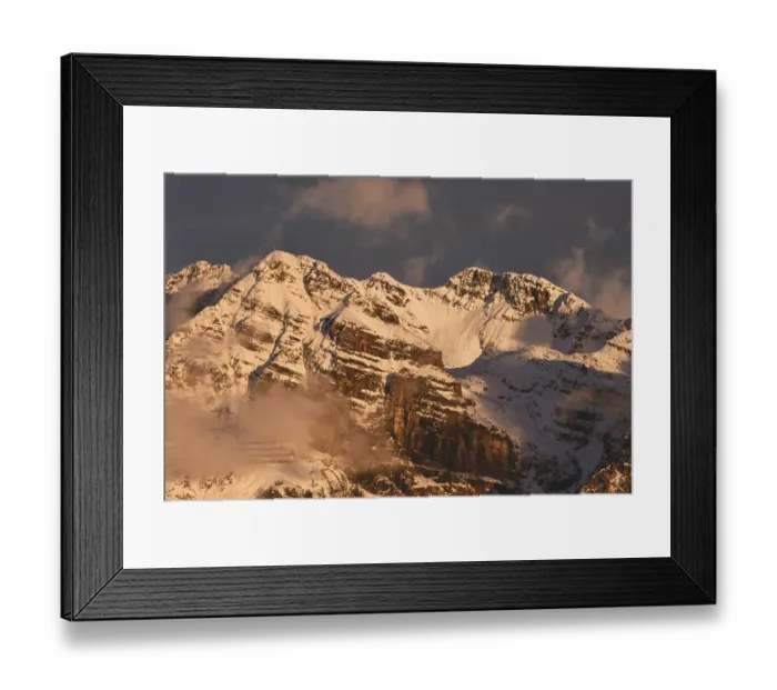 Framed Print : The mountain massif of Monte Pietra Quadra
