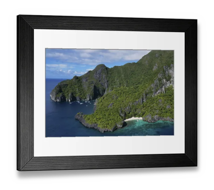 Framed Print : Aerial view of tropical Philippines island Framed Print : Aerial view of tropical Philippines island