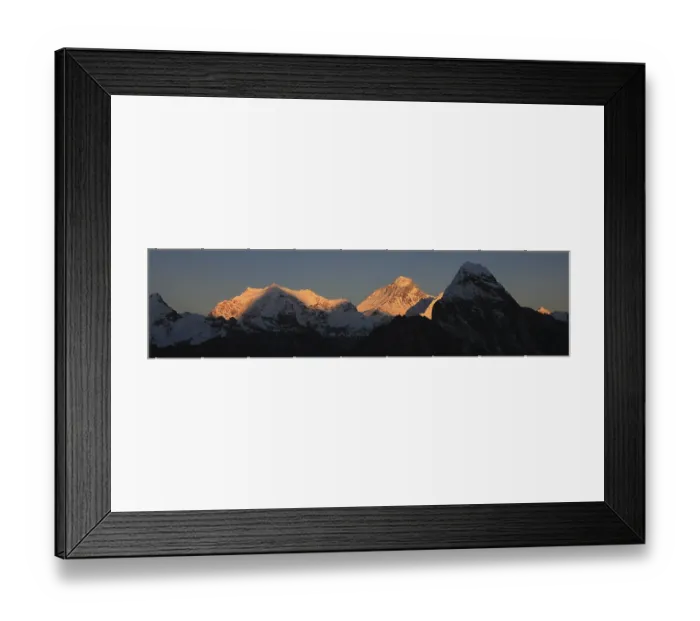Framed Print : Sagarmatha, Mount Everest at sunset, Nepal, Asia