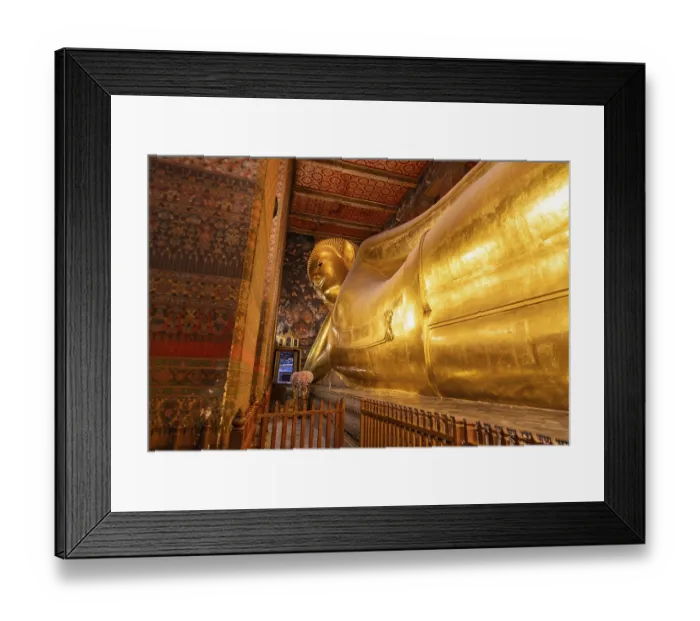 Framed Print : A picture of the giant Reclining Buddha at the Wat Pho Temple Framed Print : A picture of the giant Reclining Buddha at the Wat Pho Temple