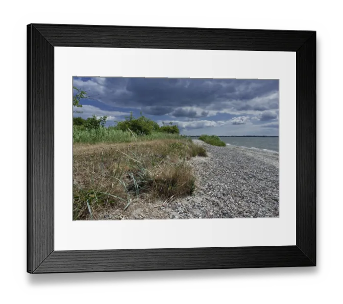 Framed Print : On the Achterwasser on the Gnitz peninsula
