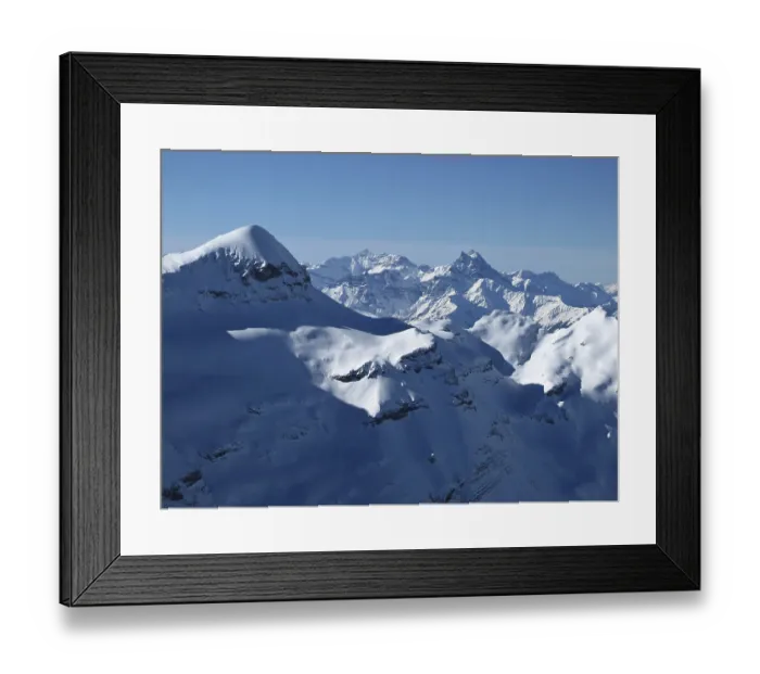 Framed Print : Mt Blanc, view from Glacier de Diablerets