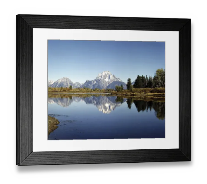 Framed Print : Mt.Moran and Oxbow Bend in Wyoming