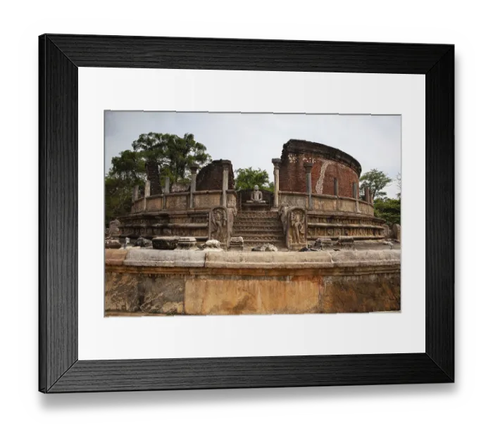 Framed Print : Polonnaruwa - the ruins of an ancient temple Framed Print : Polonnaruwa - the ruins of an ancient temple