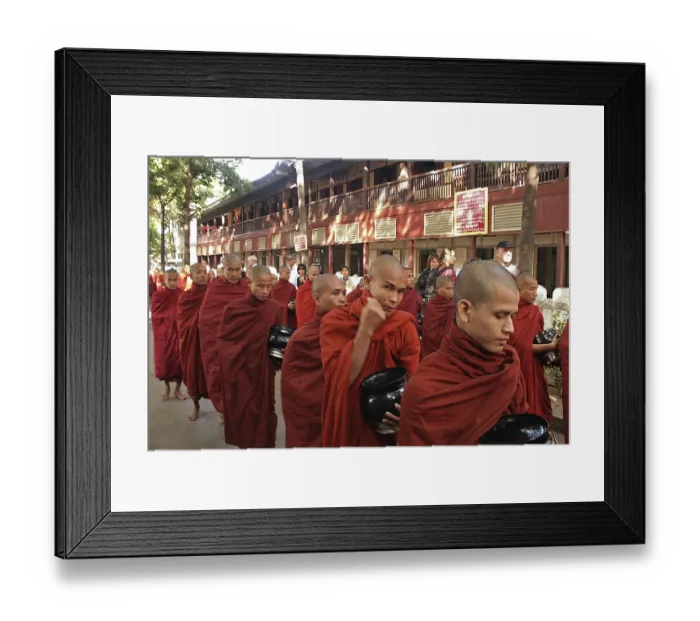Framed Print : Monks in Myanmar Framed Print : Monks in Myanmar