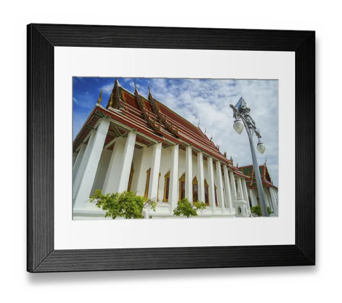 Framed Print : Wat Rachanadaramu Rohapurasato (Bangkok)