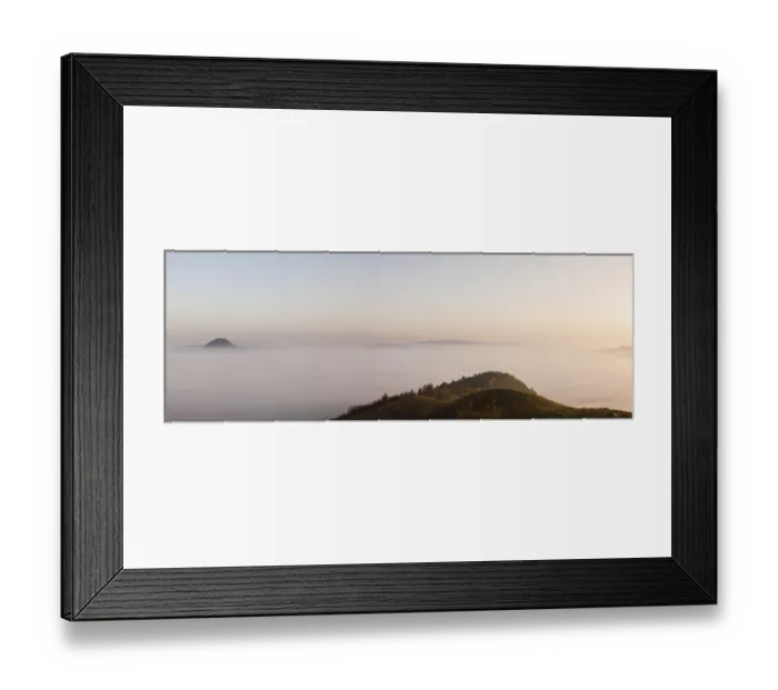 Framed Print : View from the top of the mountain above the clouds Framed Print : View from the top of the mountain above the clouds