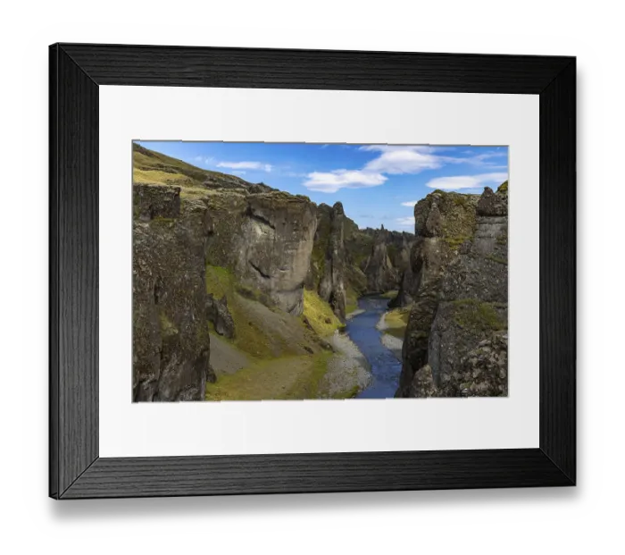 Framed Print : Fjaorargljufur, Katla volcanic area