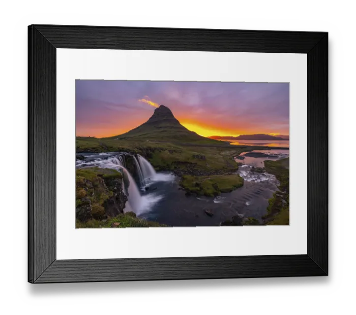 Framed Print : Kirkjufell at sunrise, Grundafjoerdur