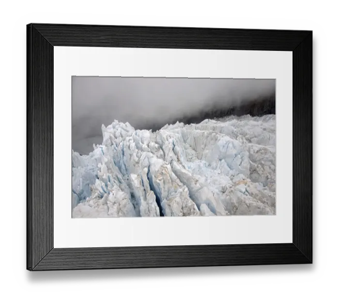 Framed Print : Huge blocks of ice on Franz Josef Glacier