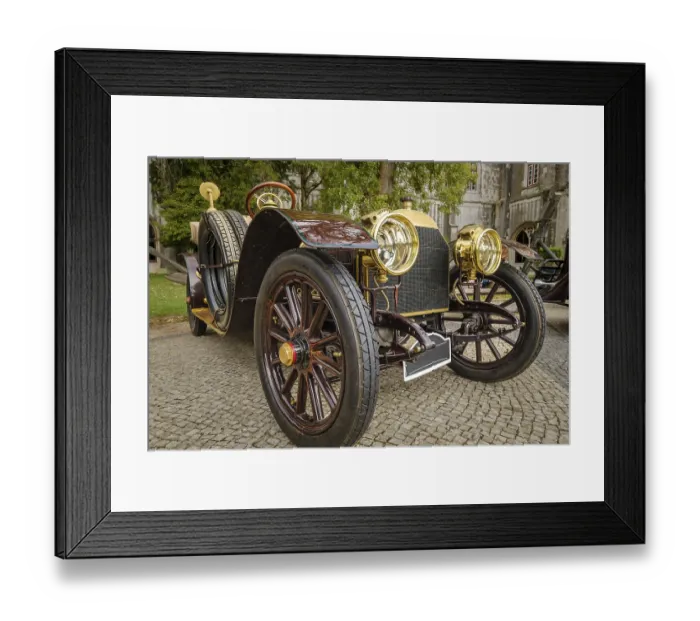 Framed Print : Lisbon, Portugal - Oct 15, 2023: Original car Mercedes Simplex