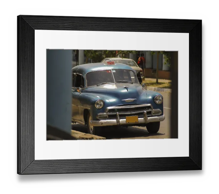 Framed Print : Taxi in Cuba