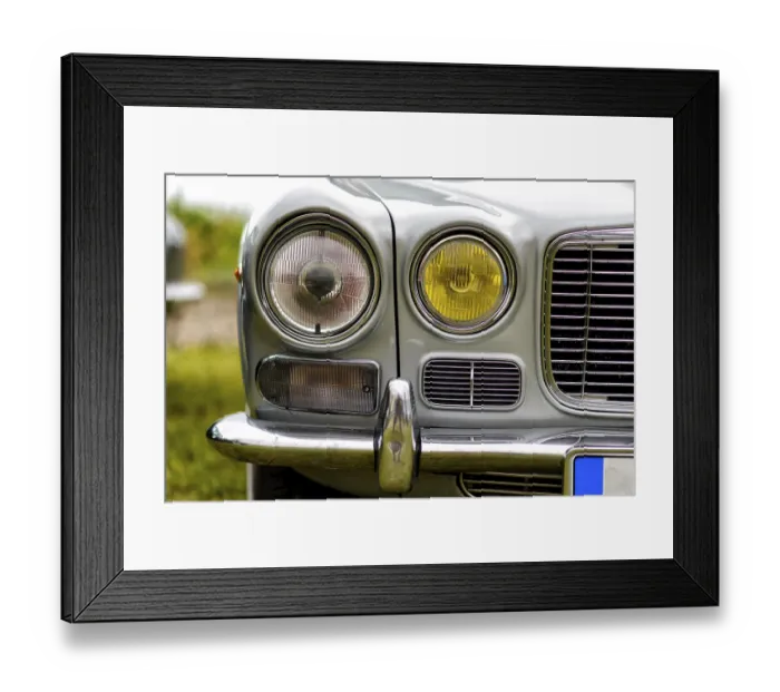 Framed Print : Details of a classic car in a museum Framed Print : Details of a classic car in a museum