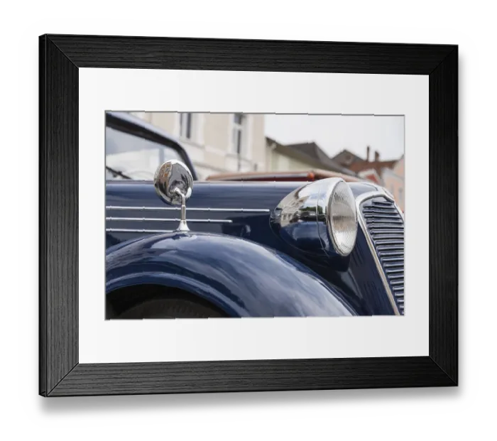 Framed Print : Close-up of a classic and luxury car - limousine Framed Print : Close-up of a classic and luxury car - limousine