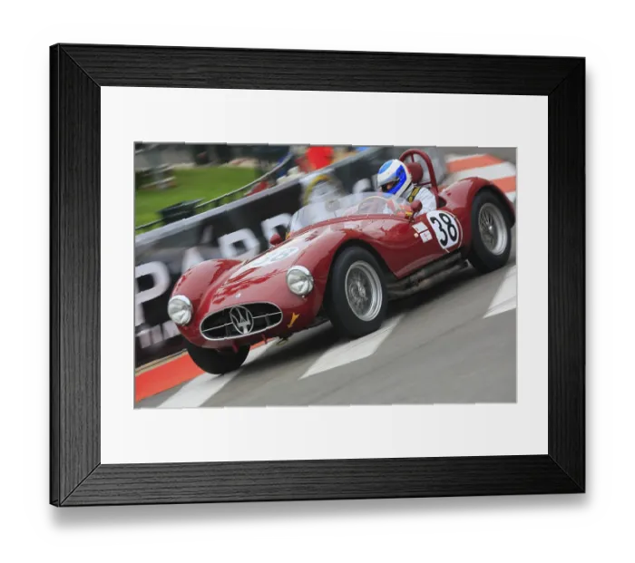 Framed Print : Maserati A6 GCS, driver Jean-Jacques Bally Framed Print : Maserati A6 GCS, driver Jean-Jacques Bally