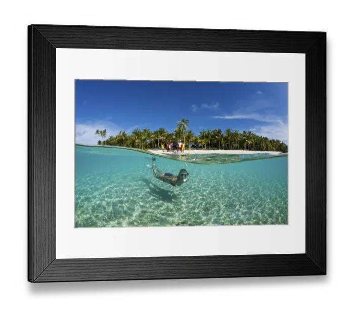 Framed Print : Snorkelling off Palm Island, Fadol Framed Print : Snorkelling off Palm Island, Fadol