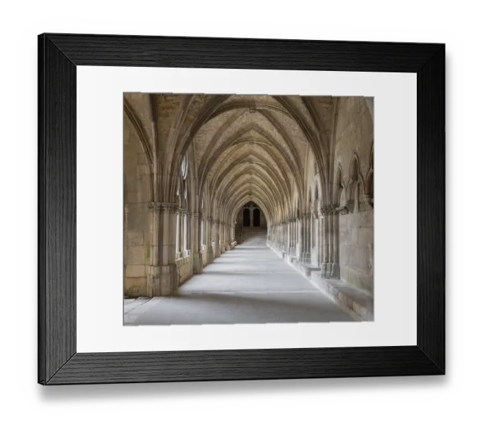 Framed Print : A old corridor with arches in Saint Etienne cathedral Framed Print : A old corridor with arches in Saint Etienne cathedral