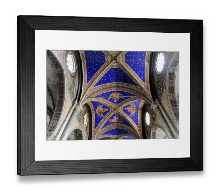 Framed Print : Interior view of the Gothic basilica