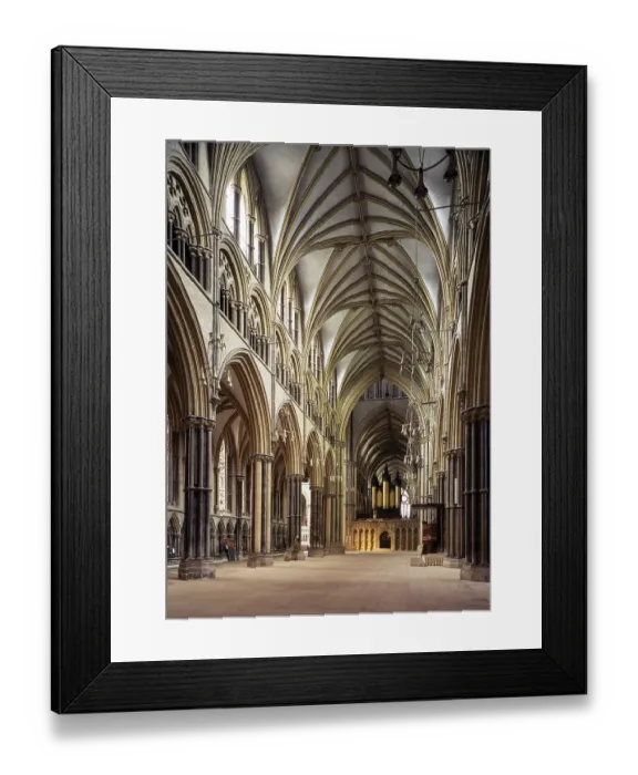 Framed Print : Lincoln, Cathedral, view to the east