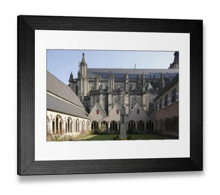 Framed Print : View of the cathedral from the cloister Framed Print : View of the cathedral from the cloister