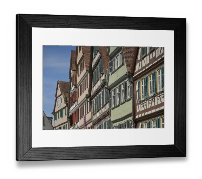 Framed Print : Old buildings on the market square Framed Print : Old buildings on the market square