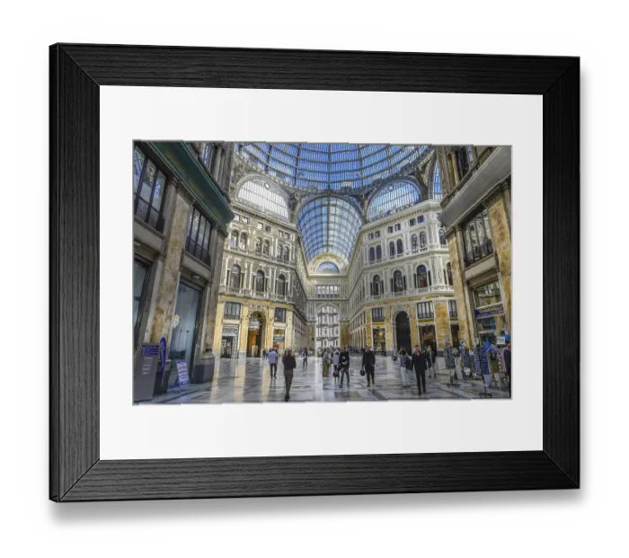 Framed Print : Shopping Centre, Galleria Umberto I Framed Print : Shopping Centre, Galleria Umberto I