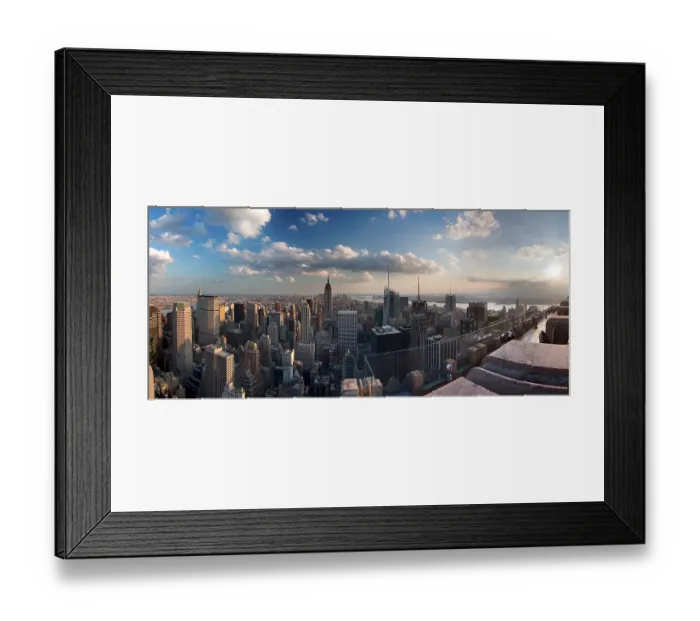 Framed Print : Panorama of Manhattan from Rockefeller Center