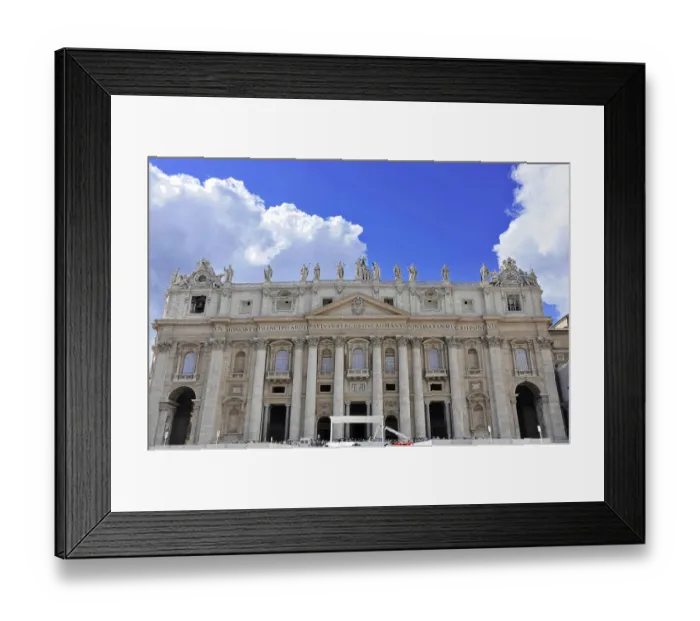 Framed Print : St Peter's Basilica, St Peter's Square