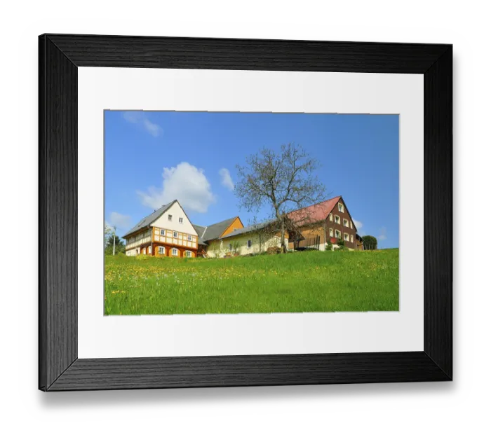 Framed Print : Village in Upper Lusatia Framed Print : Village in Upper Lusatia