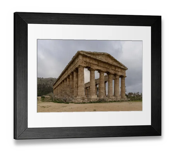 Framed Print : Calatafimi-Segesta, Italy, 4 January