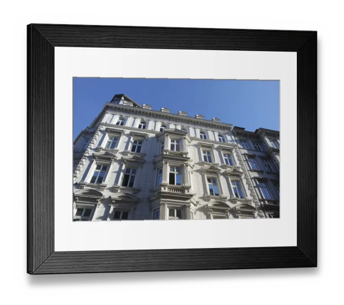 Framed Print : Historic architecture in Hamburg