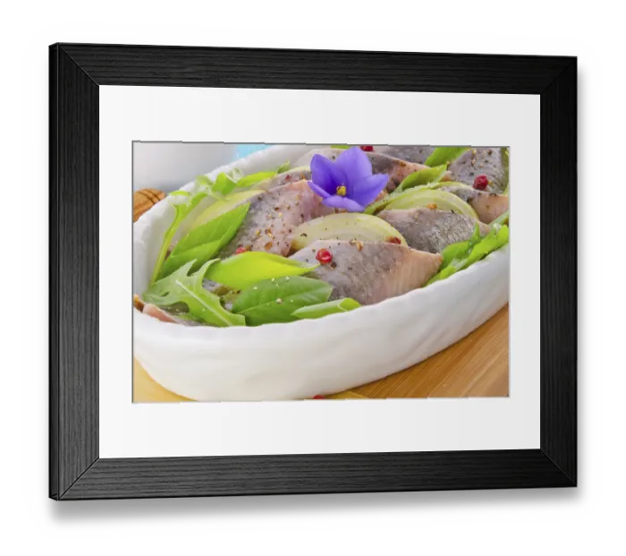 Framed Print : Herring salad