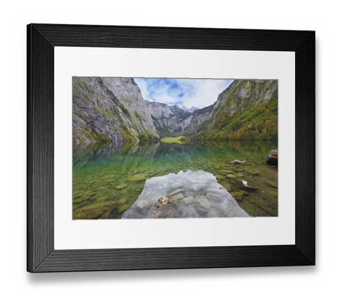 Framed Print : Fabulously beautiful lake Koenigssee