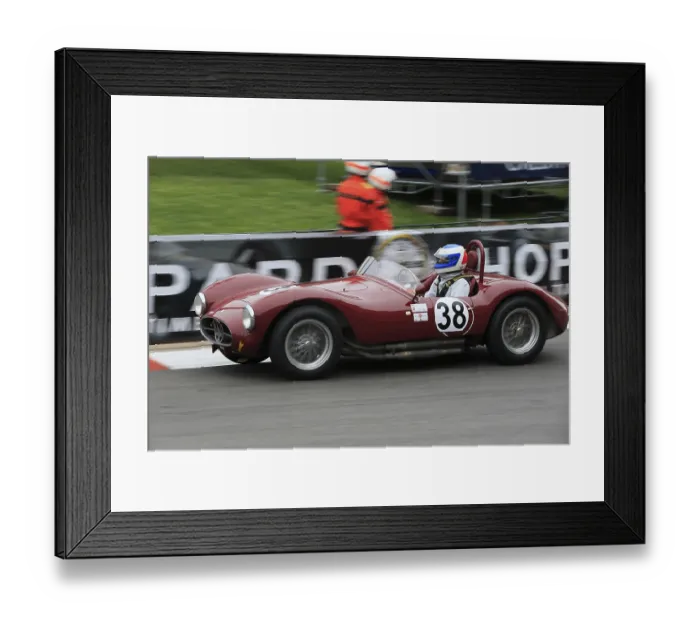 Framed Print : Maserati A6 GCS, driver Jean-Jacques Bally