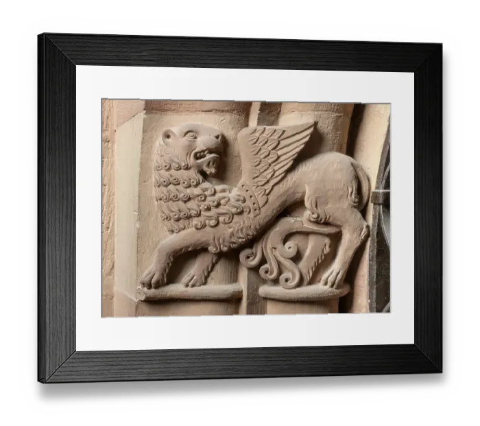 Framed Print : Mainz, St Martin's Cathedral, Capitals to the south of the east choir