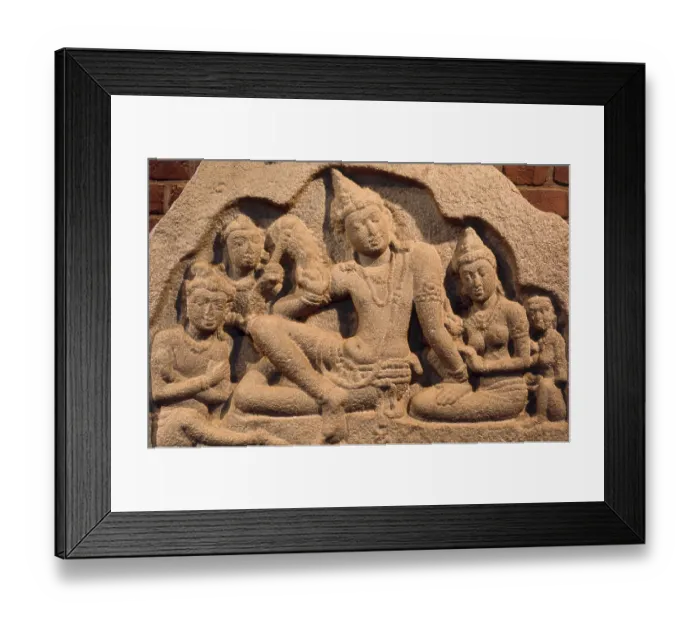 Framed Print : Isurumuniya Vihara is a rock temple built during the reign of King Devanampiya Tissa (r)