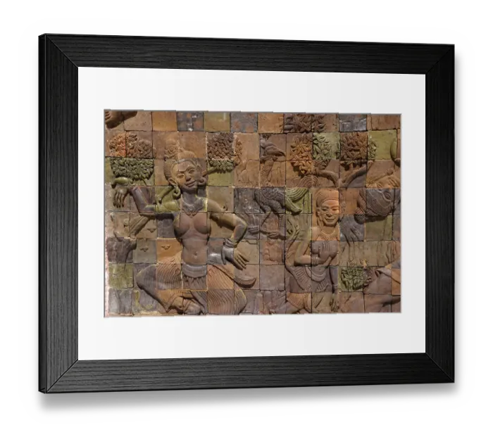 Framed Print : Tiles at Napamaytanidol Chedi, Doi Inthanon Framed Print : Tiles at Napamaytanidol Chedi, Doi Inthanon