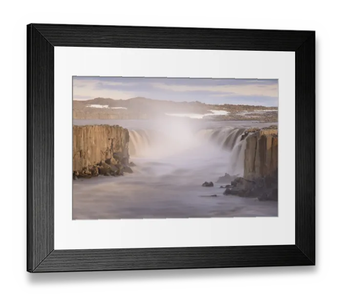 Framed Print : Waterfall Selfoss near Dettifoss