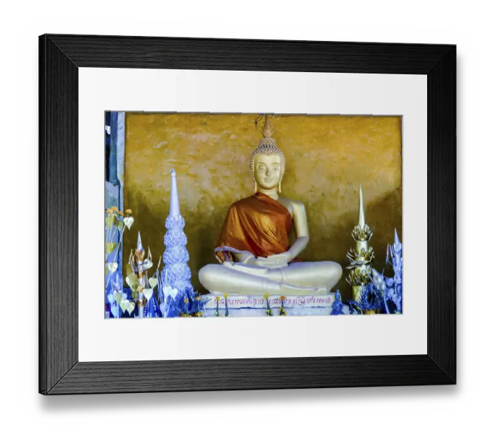 Framed Print : Statue of buddha, digital photo picture as a background Framed Print : Statue of buddha, digital photo picture as a background