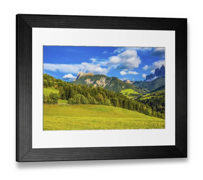 Framed Print : Warm autumn day. Rural pastoral in the Val de Funes